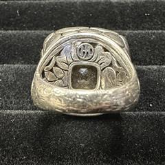 John Hardy Citrine Batu Kali Ring Square 925 Silver